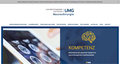 Desktop Screenshot of neurochirurgie-uni-goettingen.de