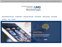 Tablet Screenshot of neurochirurgie-uni-goettingen.de